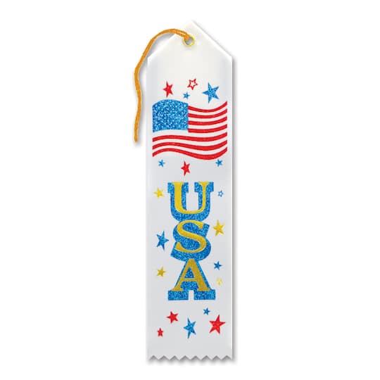 Beistle 2" x 8" USA Award Ribbons, 6ct.